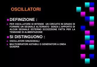 oscillatori