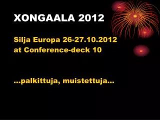 xongaala 2012