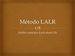 m todo lalr