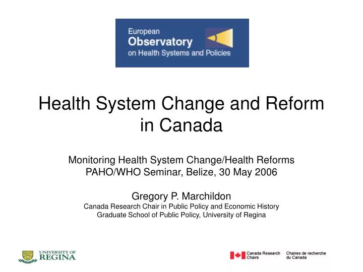 health system change and reform in canada