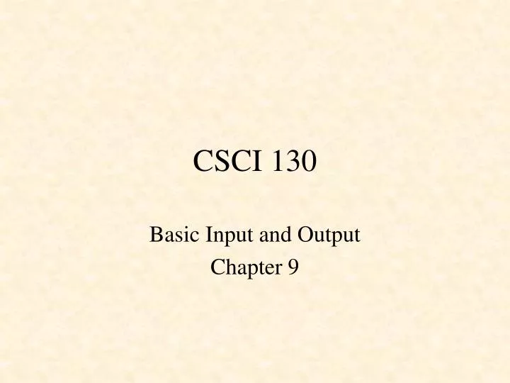 csci 130