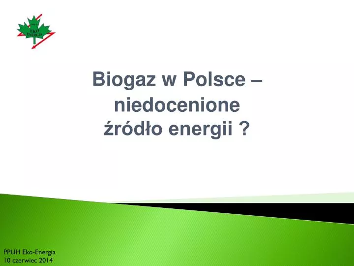 biogaz w polsce niedocenione r d o energii