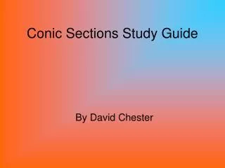Conic Sections Study Guide