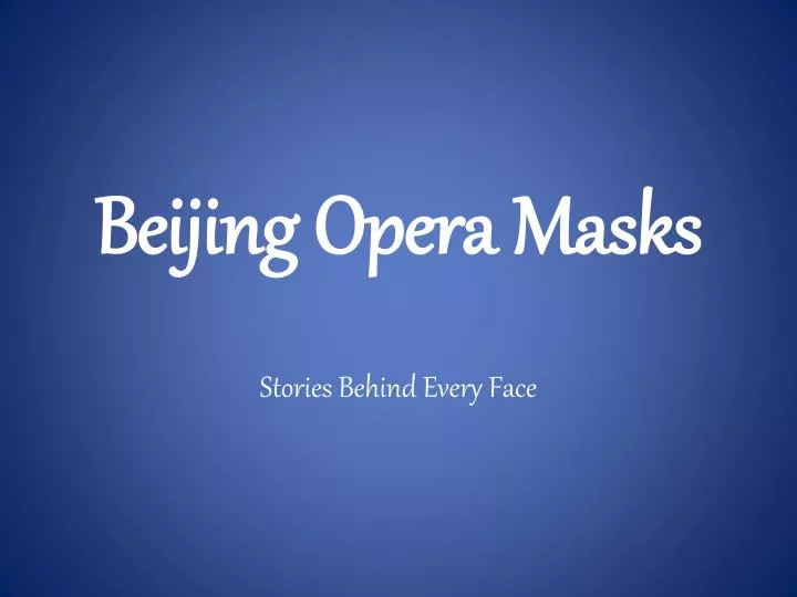 beijing opera masks