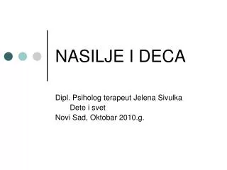 nasilje i deca