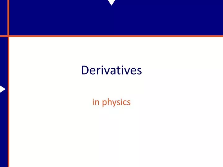 derivatives