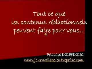 tout ce que les contenus r dactionnels peuvent faire pour vous