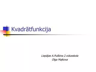 kvadr tfunkcija