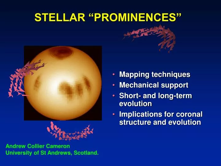 stellar prominences