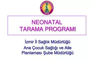 neonatal tarama programi