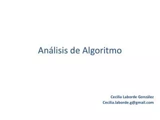 an lisis de algoritmo