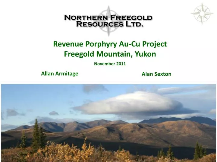 revenue porphyry au cu project freegold mountain yukon