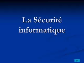 PPT La S Curit Informatique PowerPoint Presentation Free Download ID