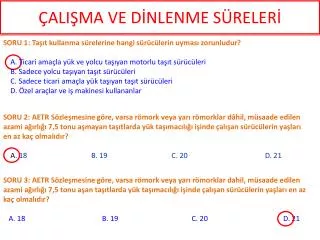 ali ma ve d nlenme s reler