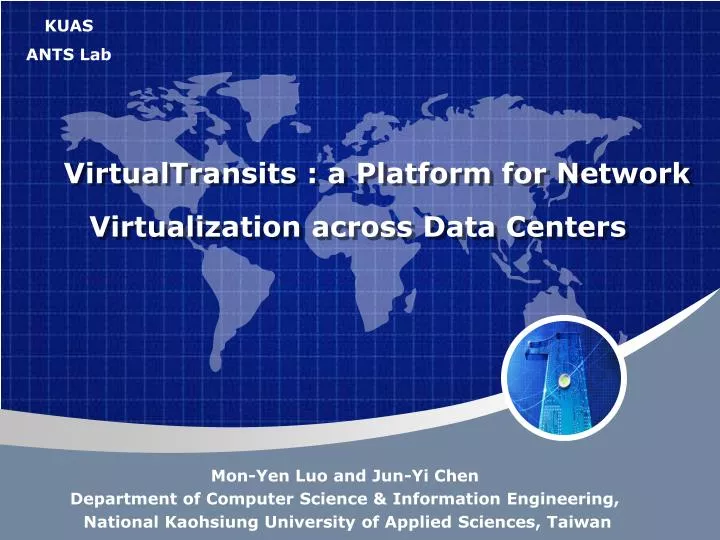 virtualtransits a platform for network virtualization across data centers