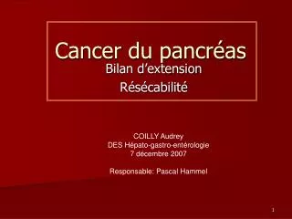 cancer du pancr as