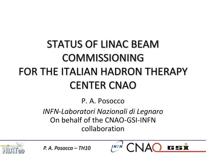 status of linac beam commissioning for the italian hadron therapy center cnao