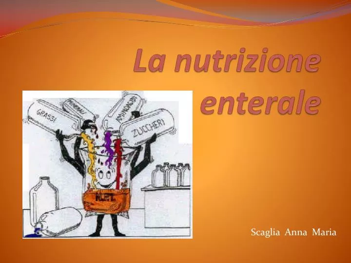 la nutrizione enterale