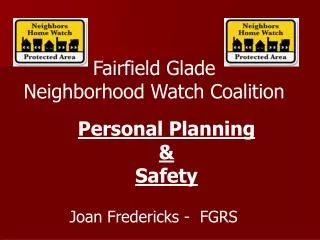 Fairfield Glade Neighborhood Watch Coalition