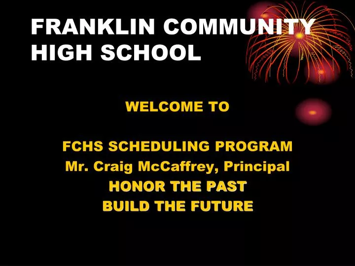 franklin community high school
