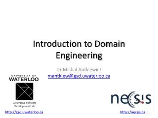 Introduction to Domain Engineering