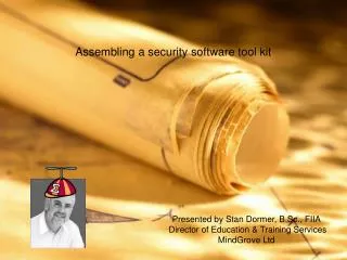 Assembling a security software tool kit
