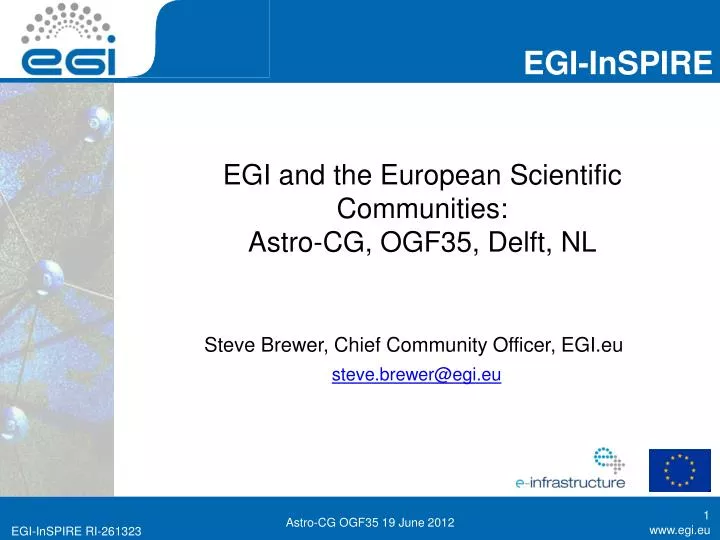 egi and the european scientific communities astro cg ogf35 delft nl