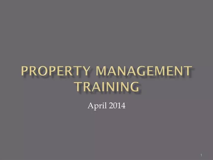 property management training
