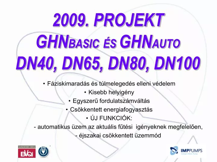 2009 projekt ghn basic s ghn auto dn40 dn65 dn80 dn100