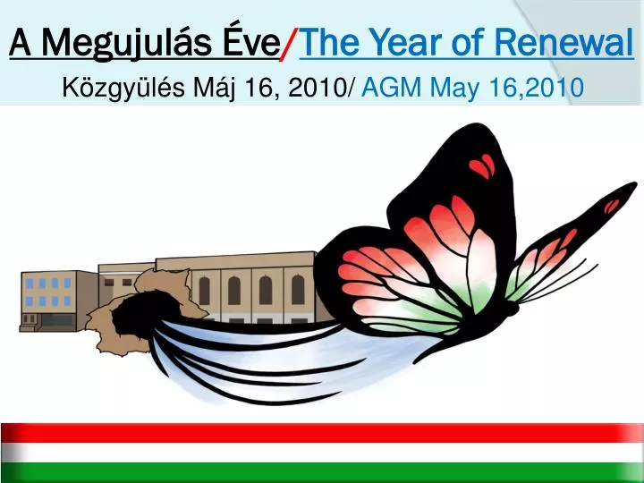 a megujul s ve the year of renewal