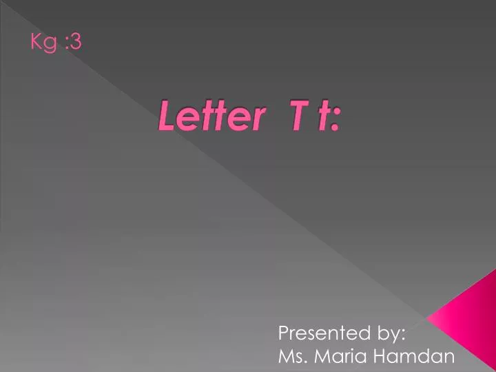 letter t t