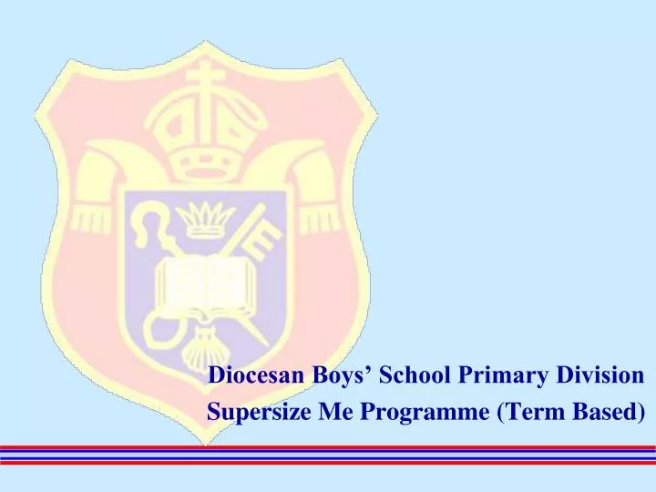 diocesan boys school primary division supersize me programme term based