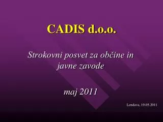 cadis d o o
