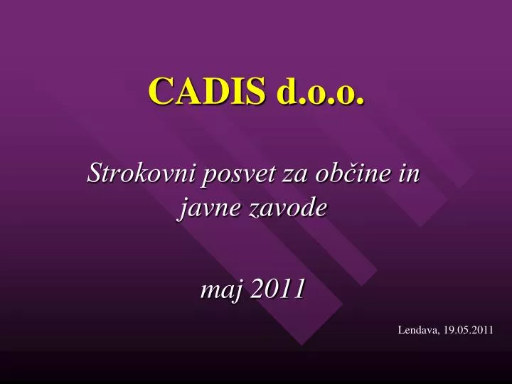 cadis d o o