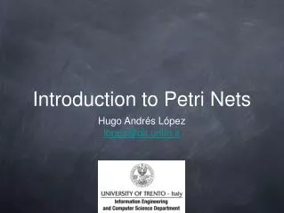 Introduction to Petri Nets