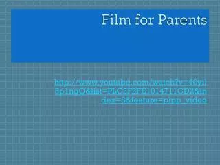 Film for Parents