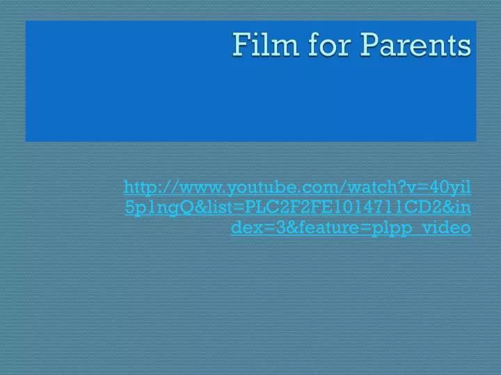 film for parents