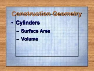 Construction Geometry