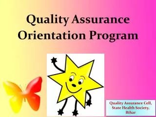 Quality Assurance Orientation Program