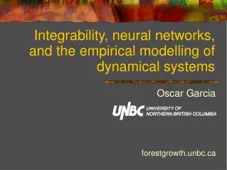 Integrability, neural networks, and the empirical modelling of dynamical systems