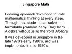 Singapore Math