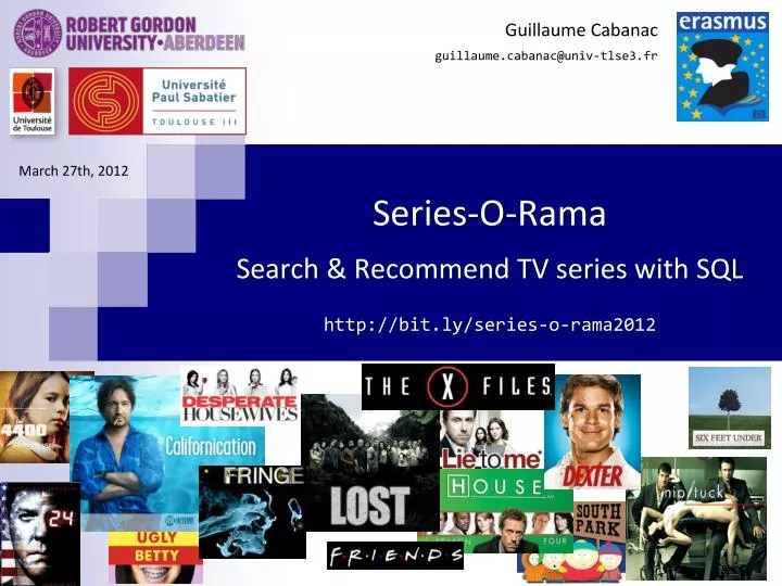series o rama search recommend tv series with sql http bit ly series o rama2012