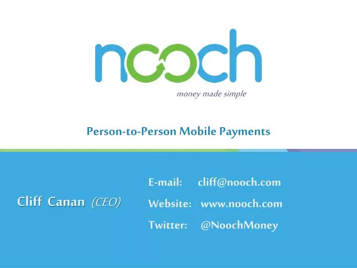 person to person mobile payments