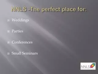 NNLS -The perfect place for: