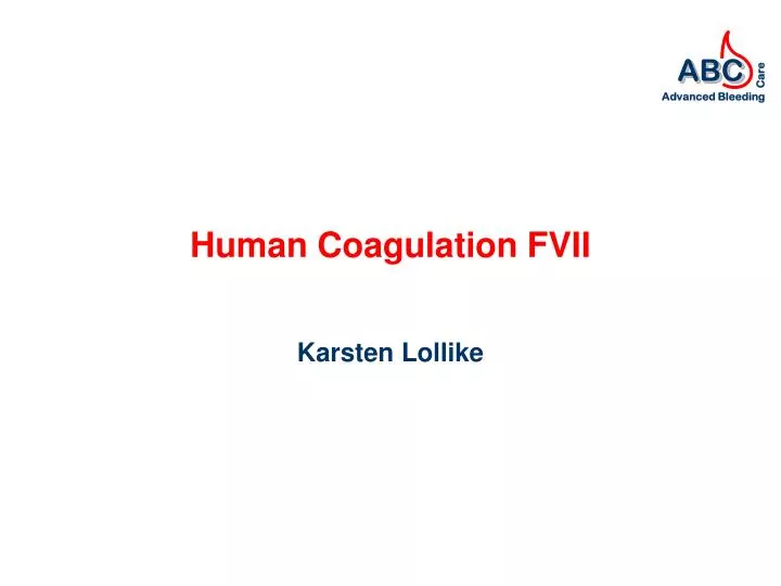 human coagulation fvii
