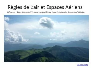 r gles de l air et espaces a riens