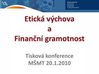 etick v chova a finan n gramotnost
