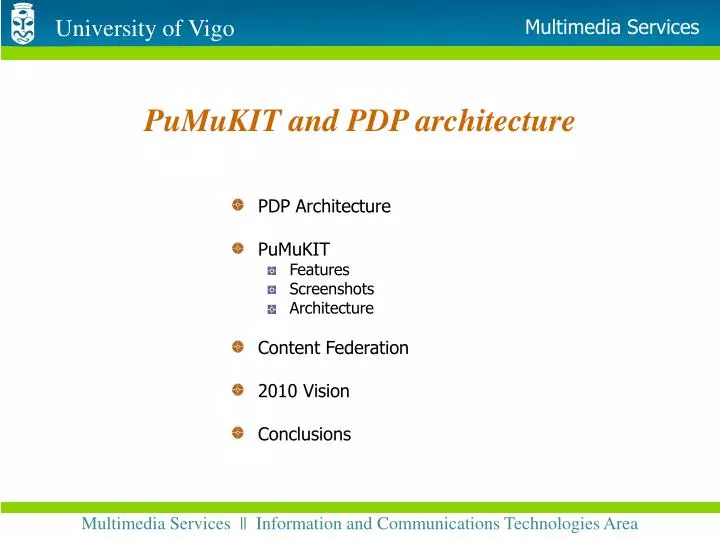 pumukit and pdp architecture