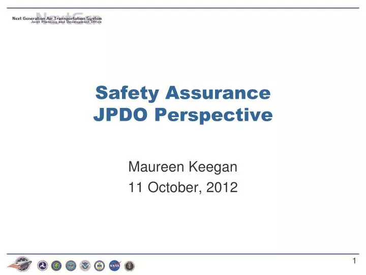 safety assurance jpdo perspective