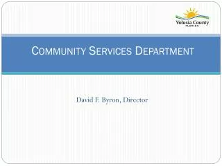 Community Services Department